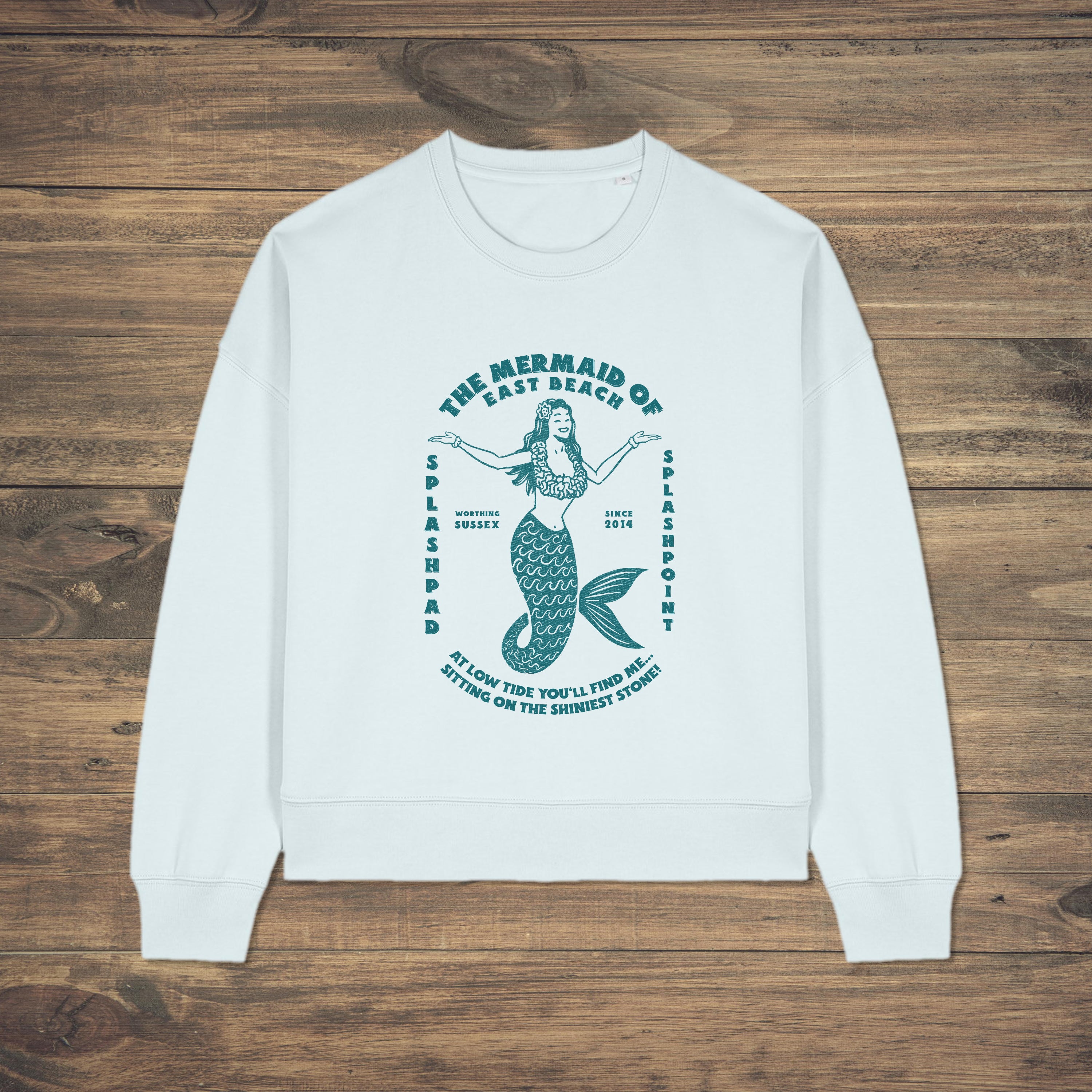 Mermaid Sweatshirt - Ocean Blue Print