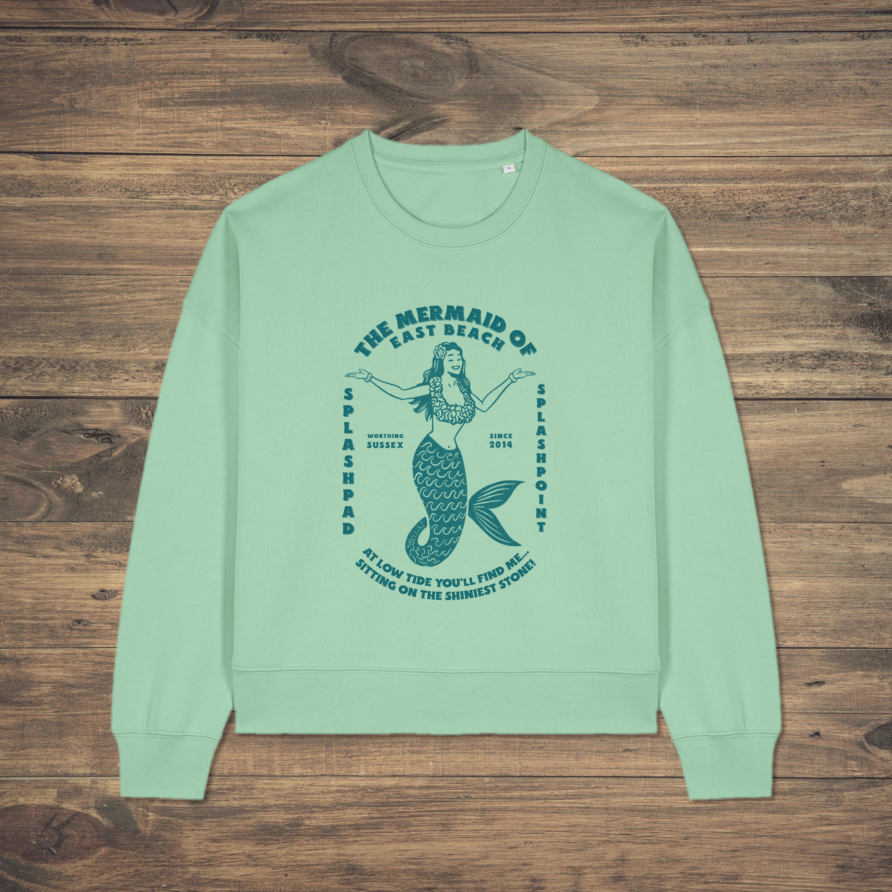 Mermaid Sweatshirt - Ocean Blue Print