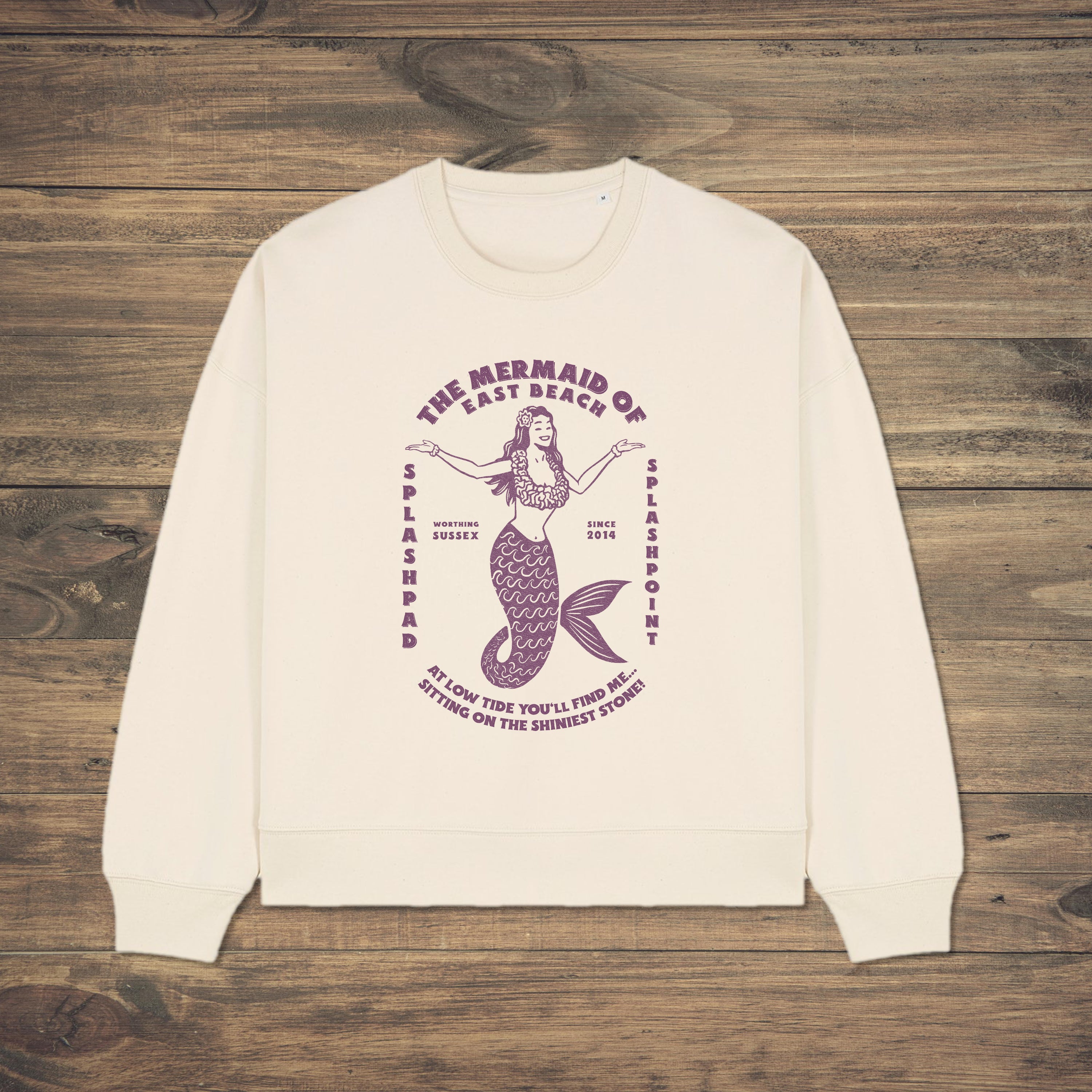 Mermaid Sweatshirt - Deep Red Print