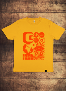 Excellentique Orange Print T Shirt