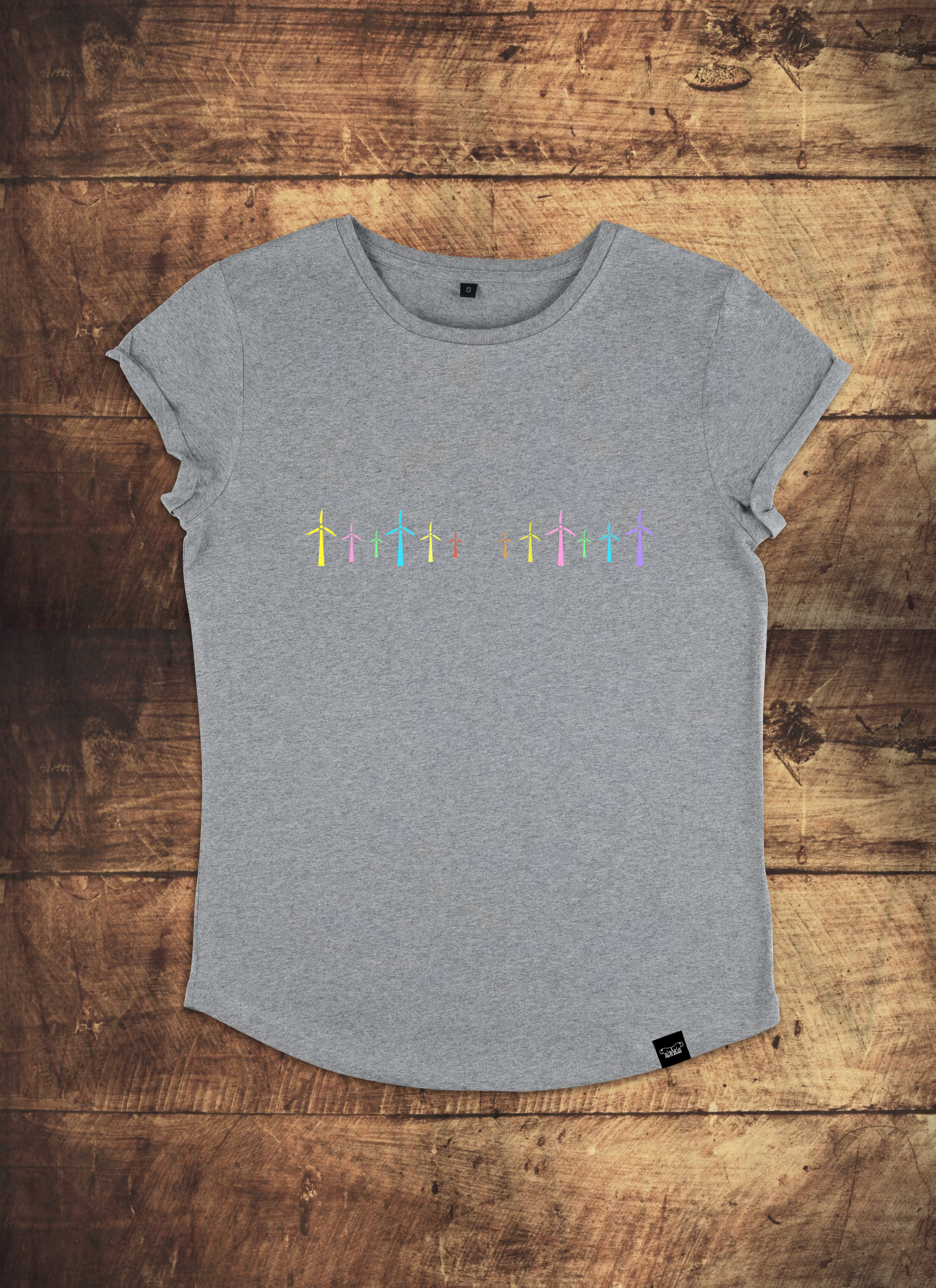 Women's Rainbow Windfarm T Shirt