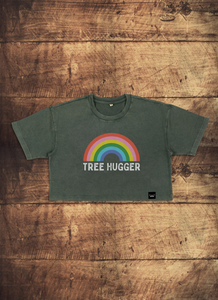 Cropped Loose Fit Treehugger T Shirt