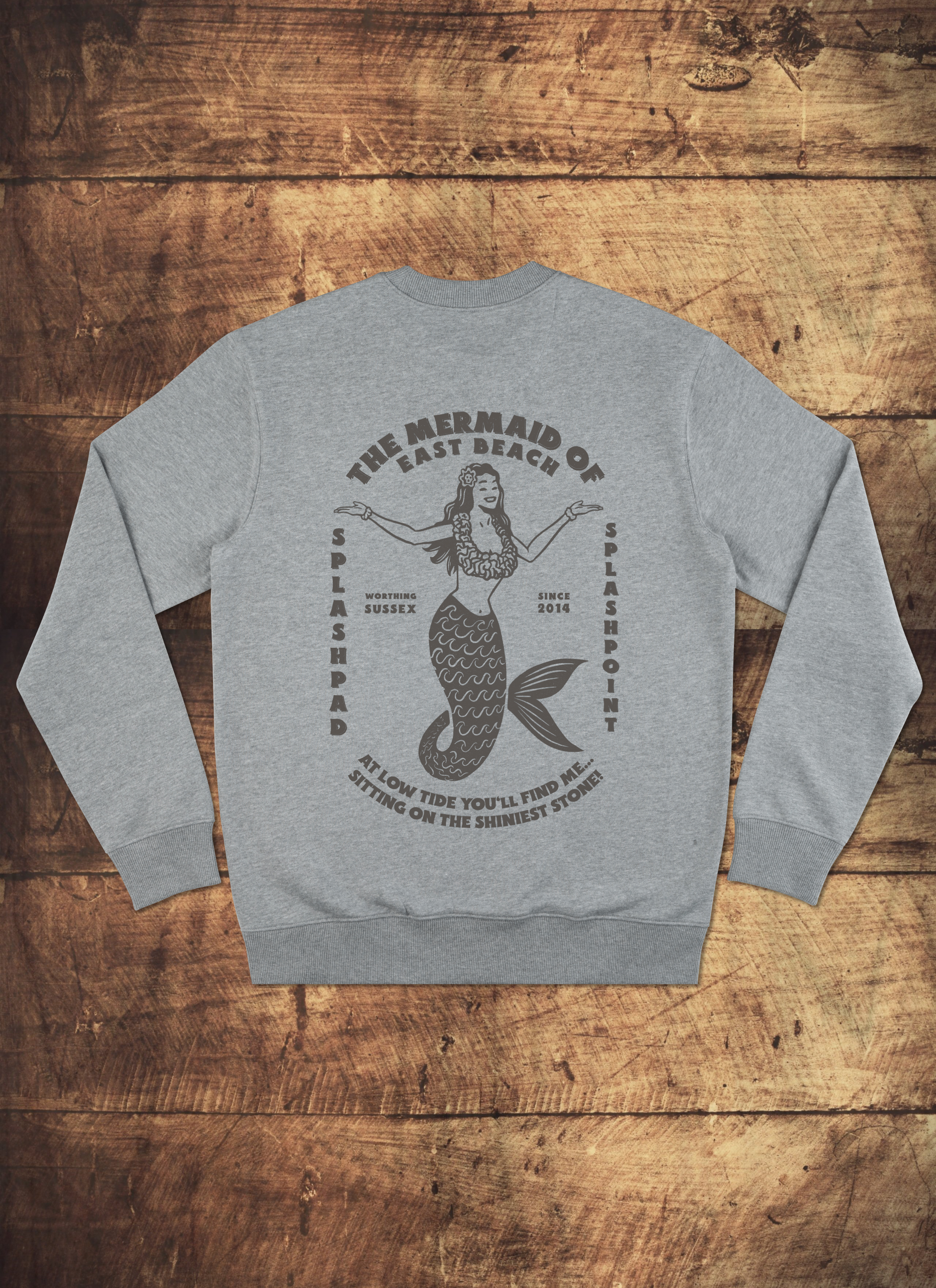 Mermaid Back Print Sweatshirt