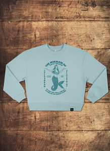 Mermaid Sweatshirt - Ocean Blue Print