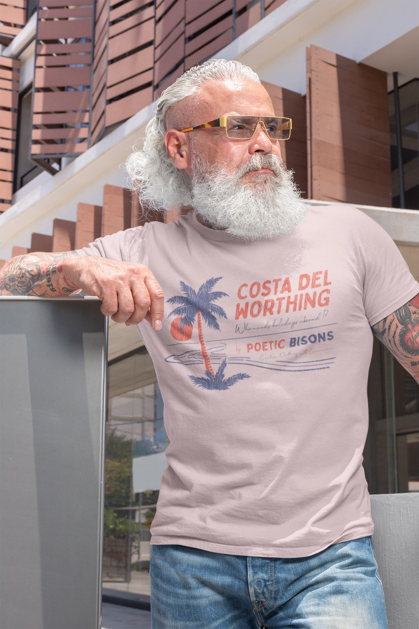 Men's 1 Palm Costa Del Worthing T Shirt